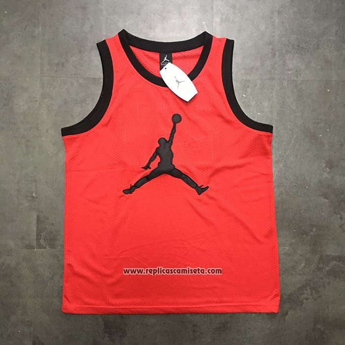 Camiseta Michael Jordan #23 Rojo Blanco